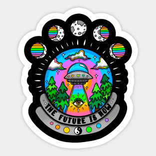 The future is now Sticker